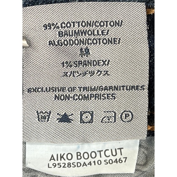 Silver Aiko Bootcut Jeans 25" Dark Faded Wash Y2K Low-Rise Stretch Denim Rodeo - Picture 8 of 10